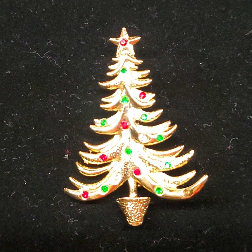 Vintage Tancer II Christmas Brooch